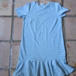 Baby blue striped dress